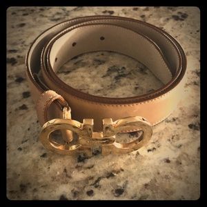 Ferragamo belt (cream)